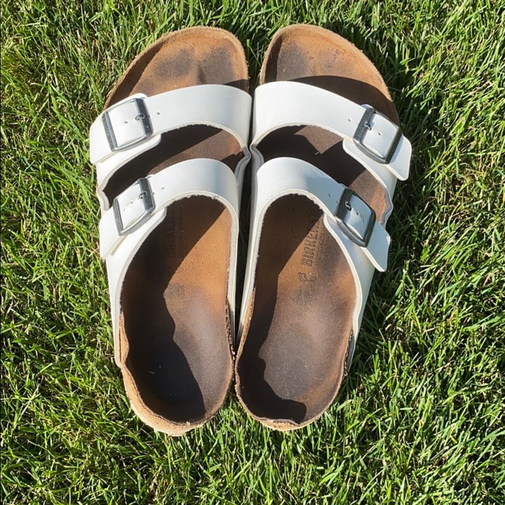 White Arizona Birkenstock’s
